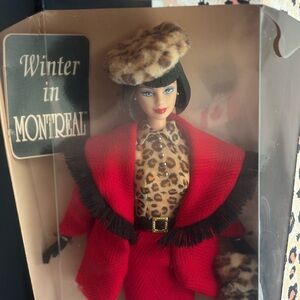 Barbie Winter in Montreal Red and Leopard in Original Box